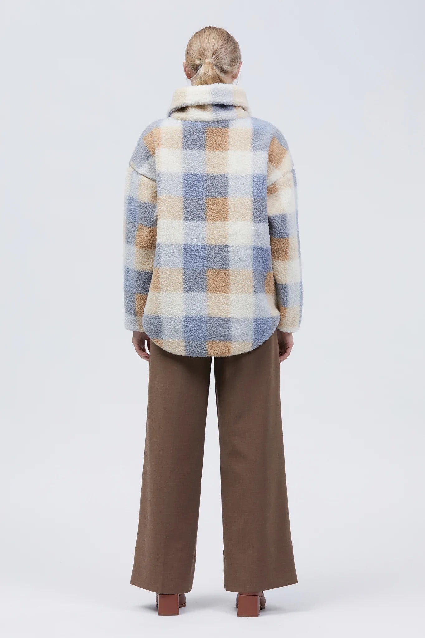 Natt Oversize Jumper Blue/White Check