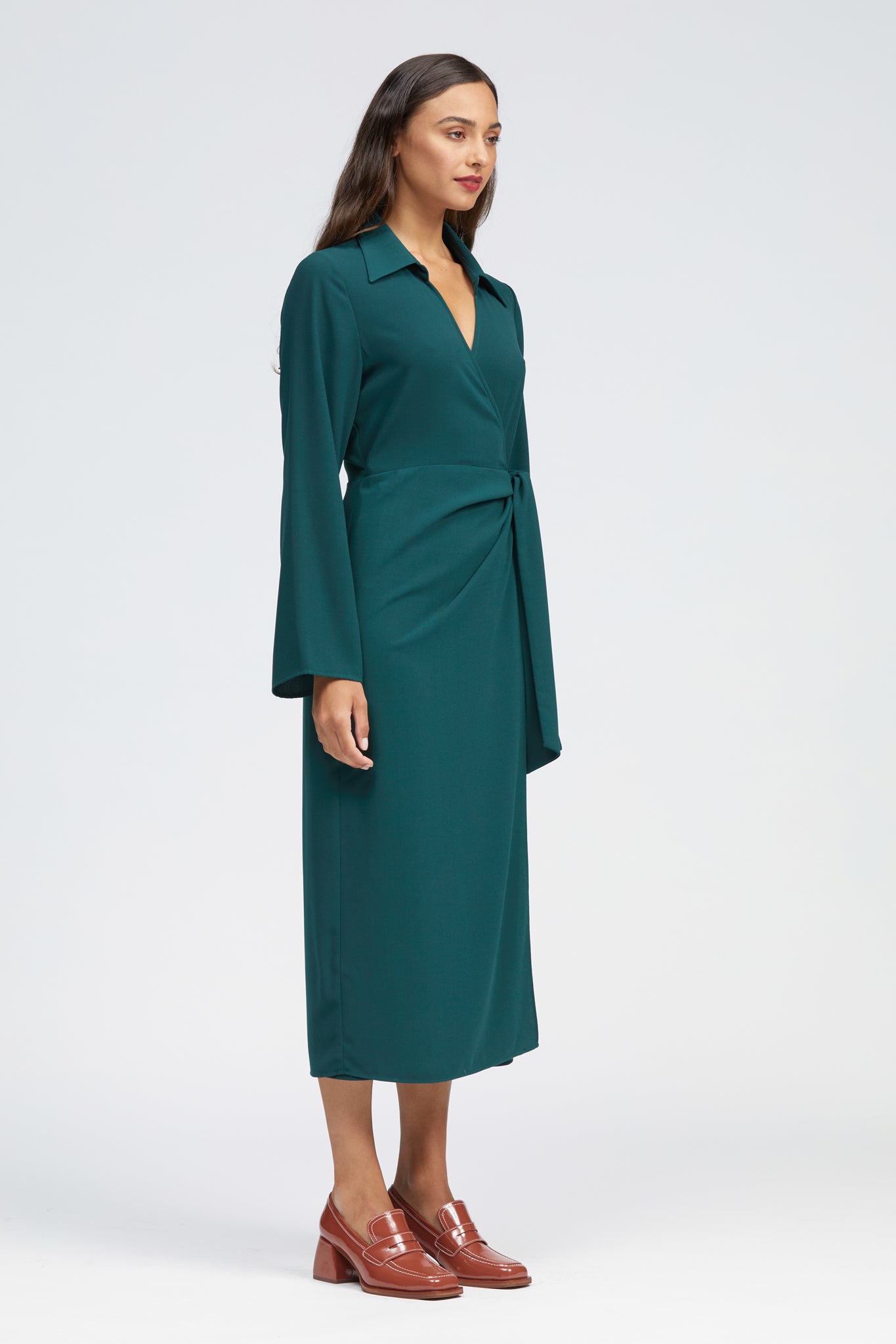 Aisling Dress Dark Green