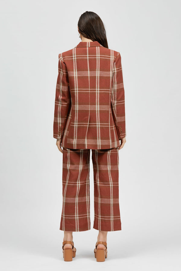 Dez Blazer Brown Check