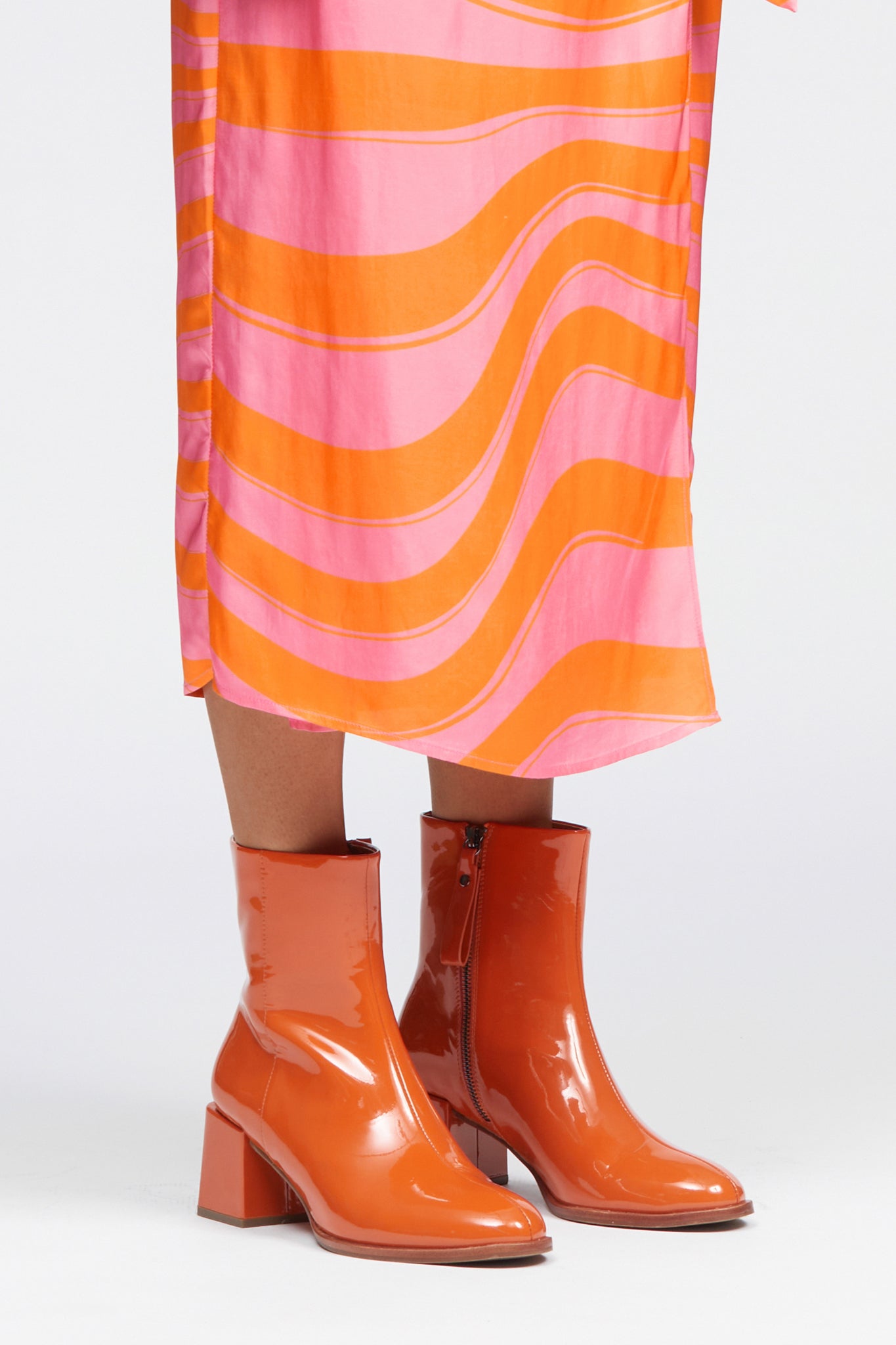 Ett Ankle Boot Tangerine