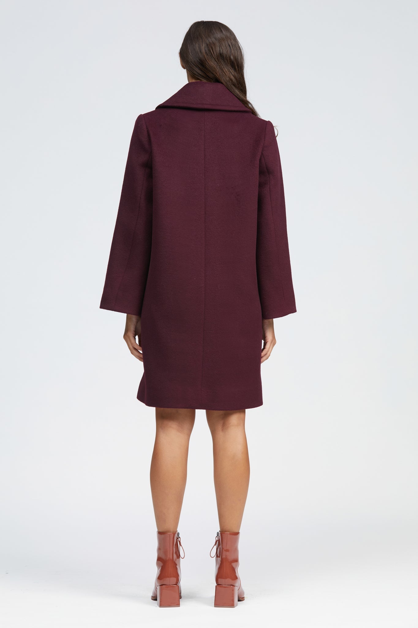 Fuar Coat Burgundy