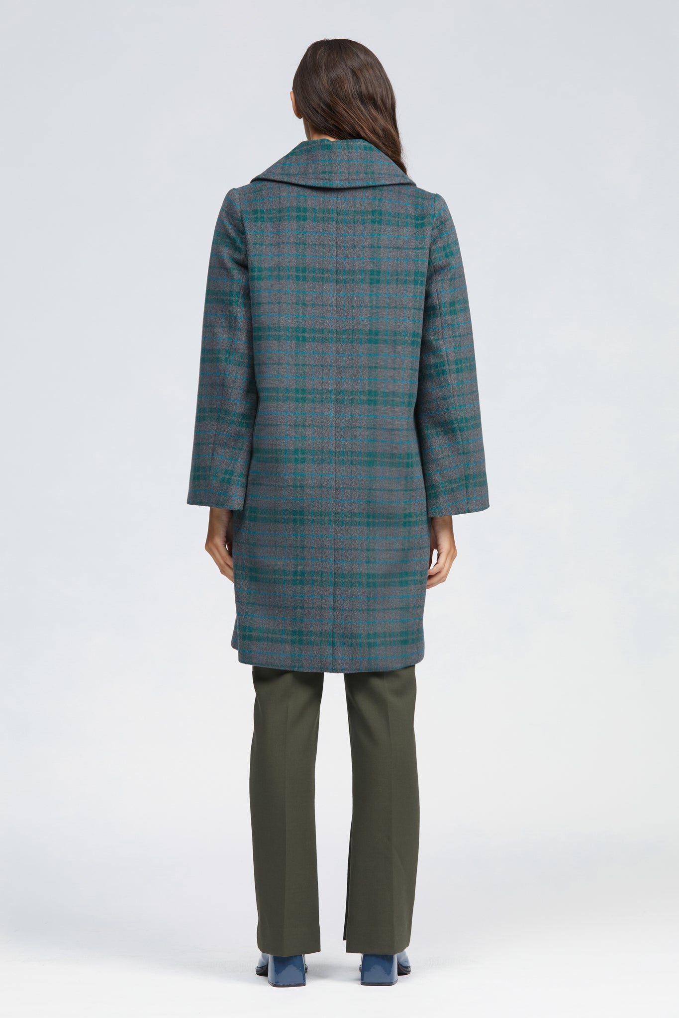 Fuar Coat Charcoal/Green Check