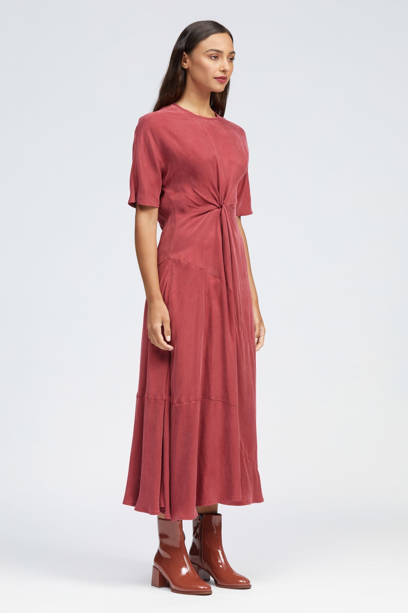 Heden Midi Dress Cherry