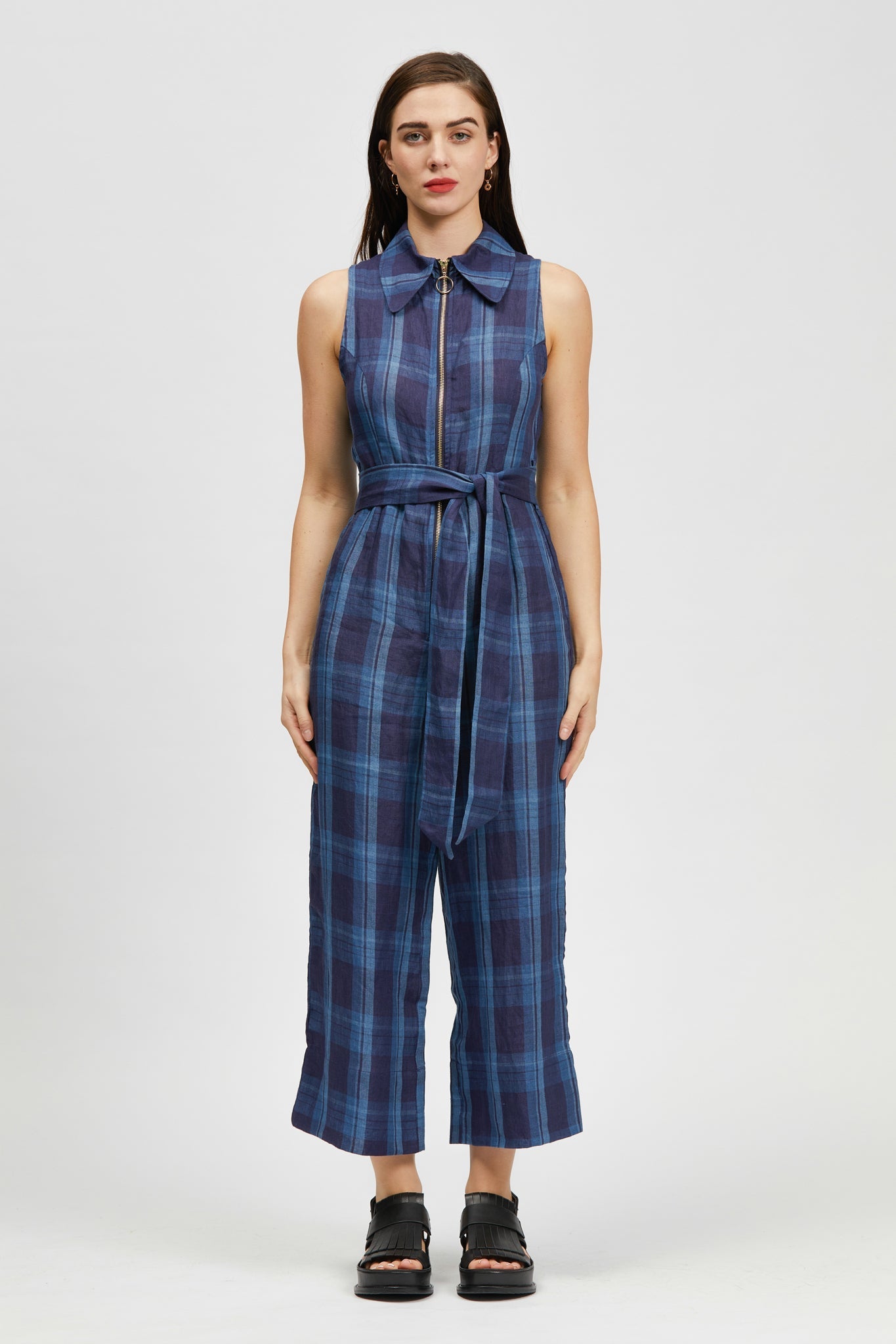 Mocanal Onesie Blue/Navy Check