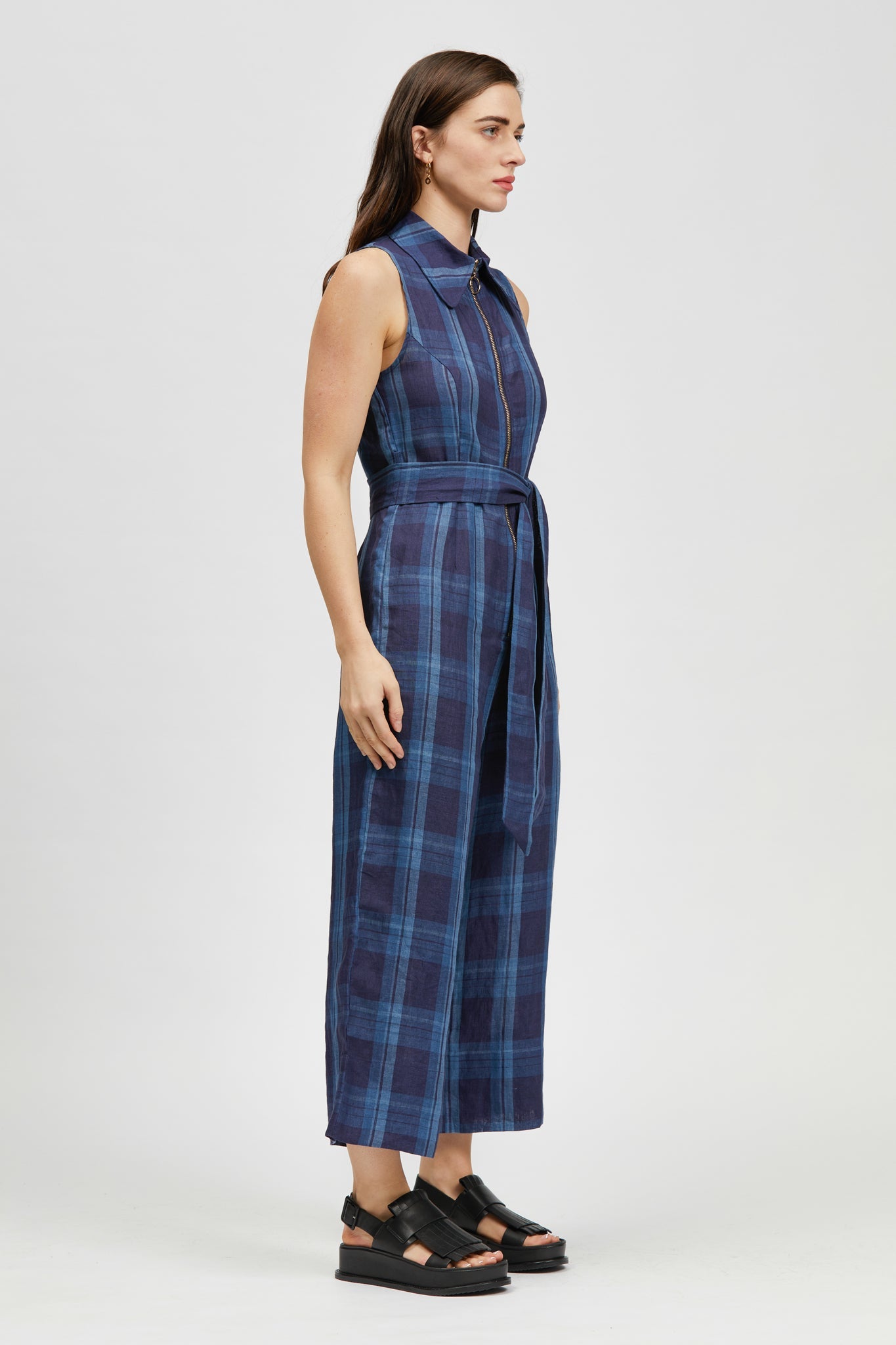 Mocanal Onesie Blue/Navy Check