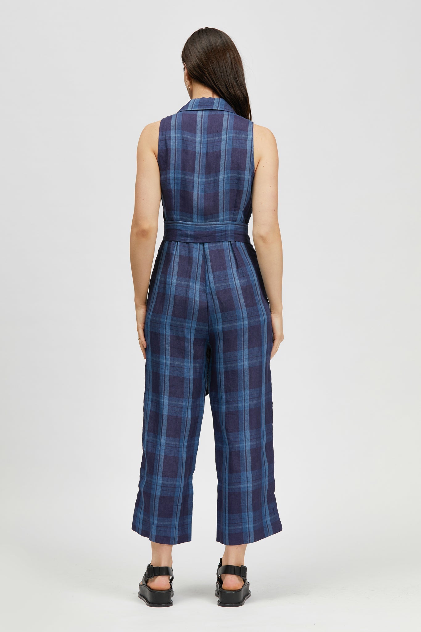 Mocanal Onesie Blue/Navy Check