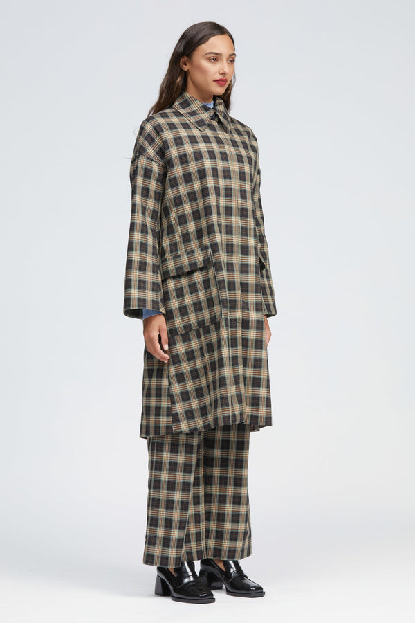 Musgrave Coat Brown/Mint Check