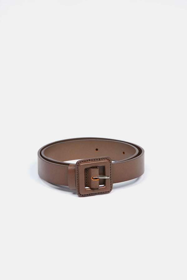 Orla Leather Belt Chocolate