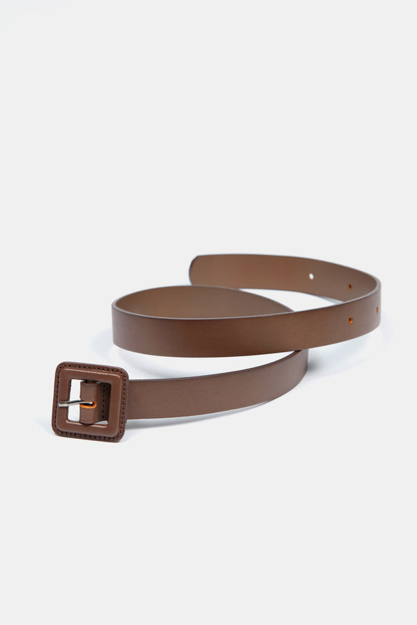 Orla Leather Belt Chocolate