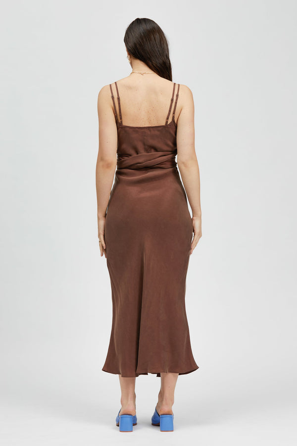 Perto Dress Chocolate