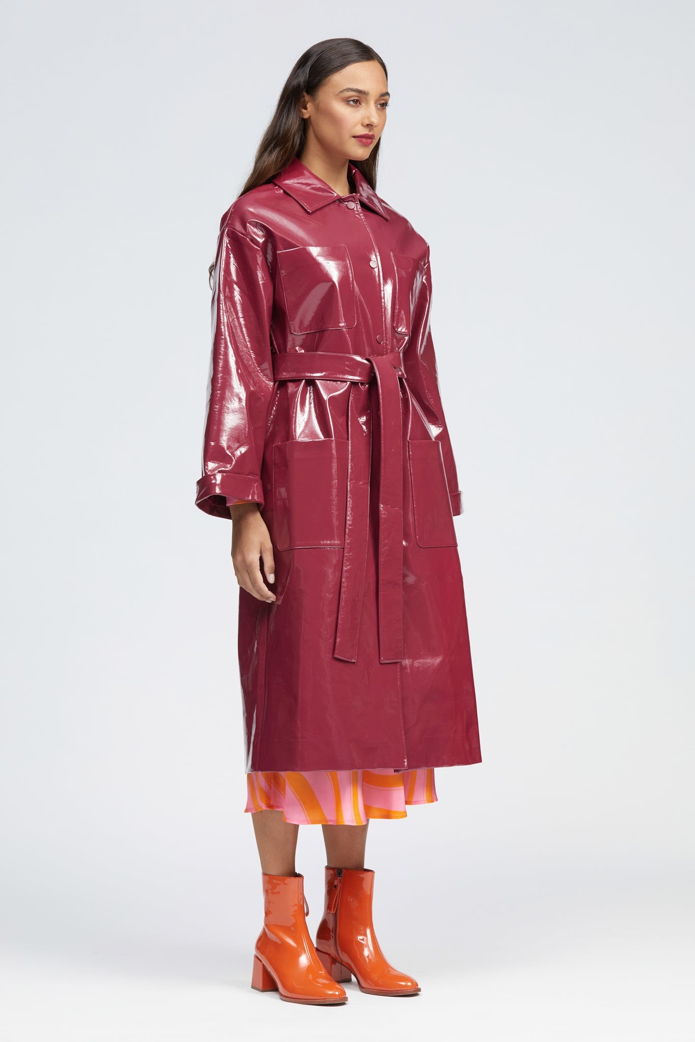 Selva Raincoat Cherry