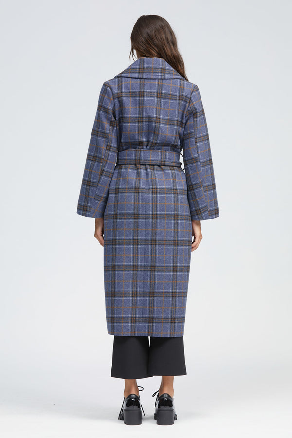 Waring Coat Blue/Orange Check