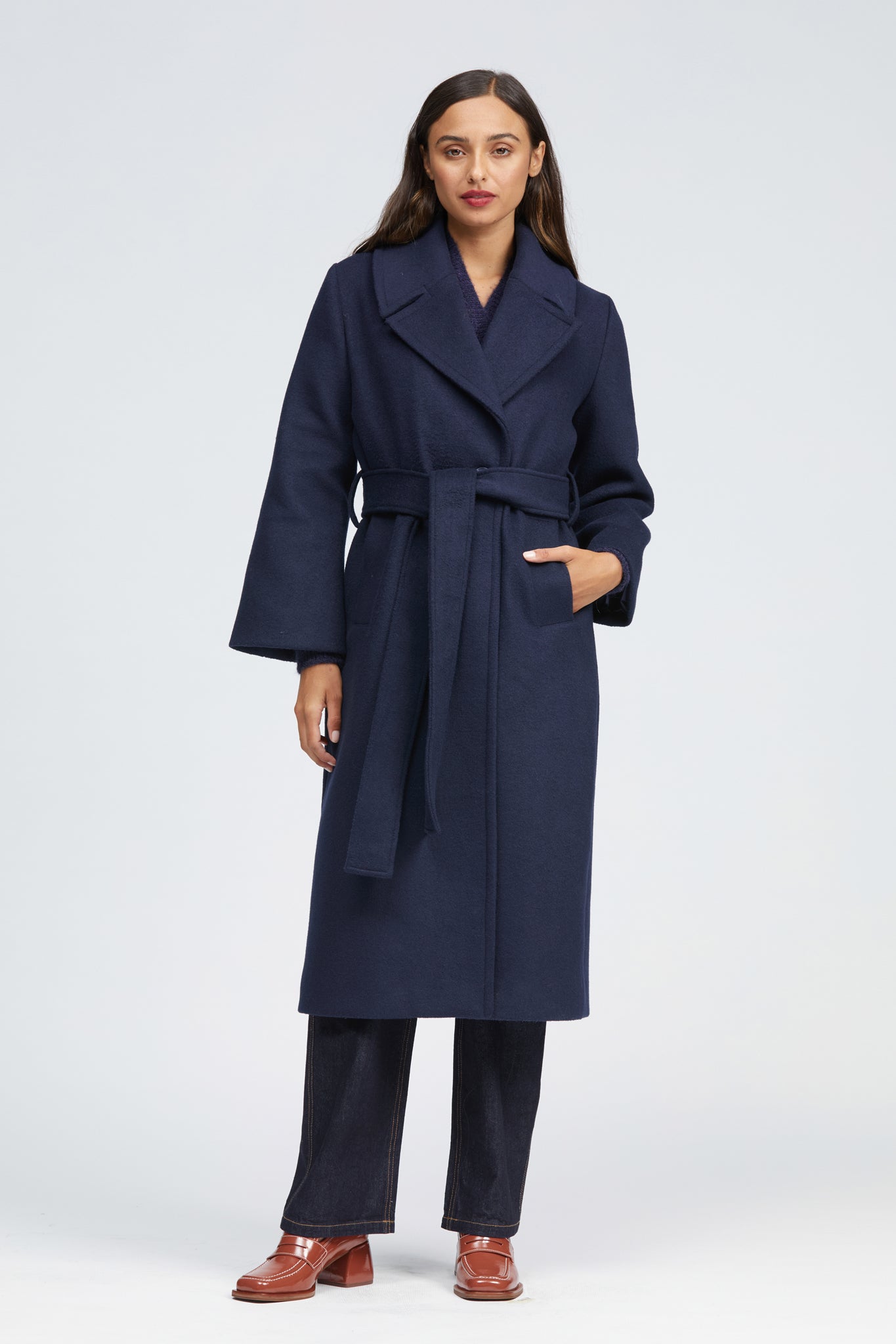 Waring Coat Dark Navy