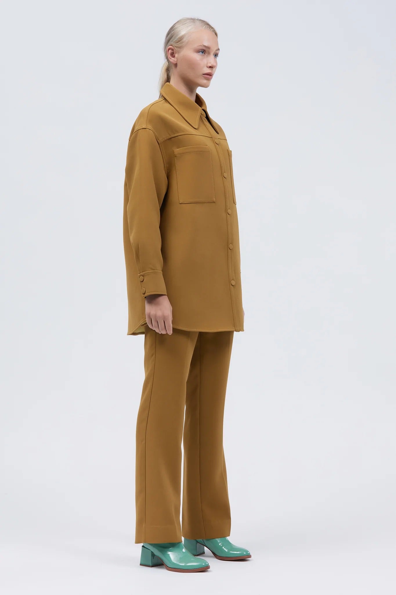 Björkö Shirt Jacket Mustard