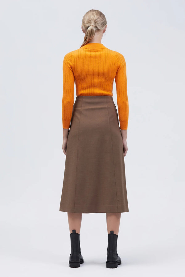 Branno Midi Skirt Brown