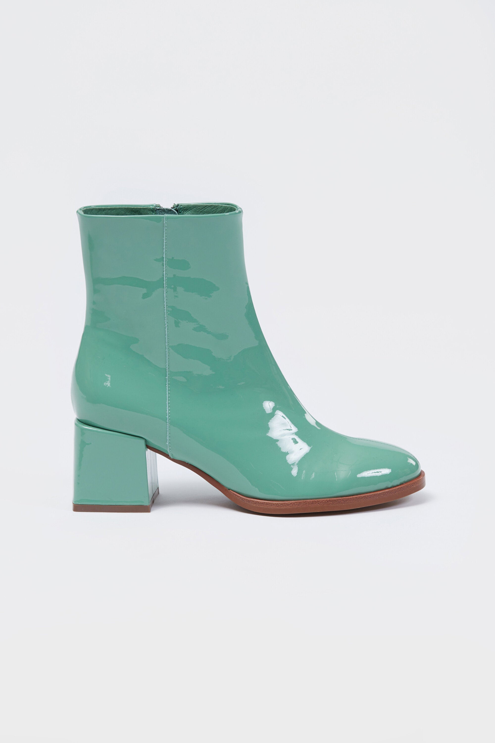 Ett Ankle Boot Green Patent