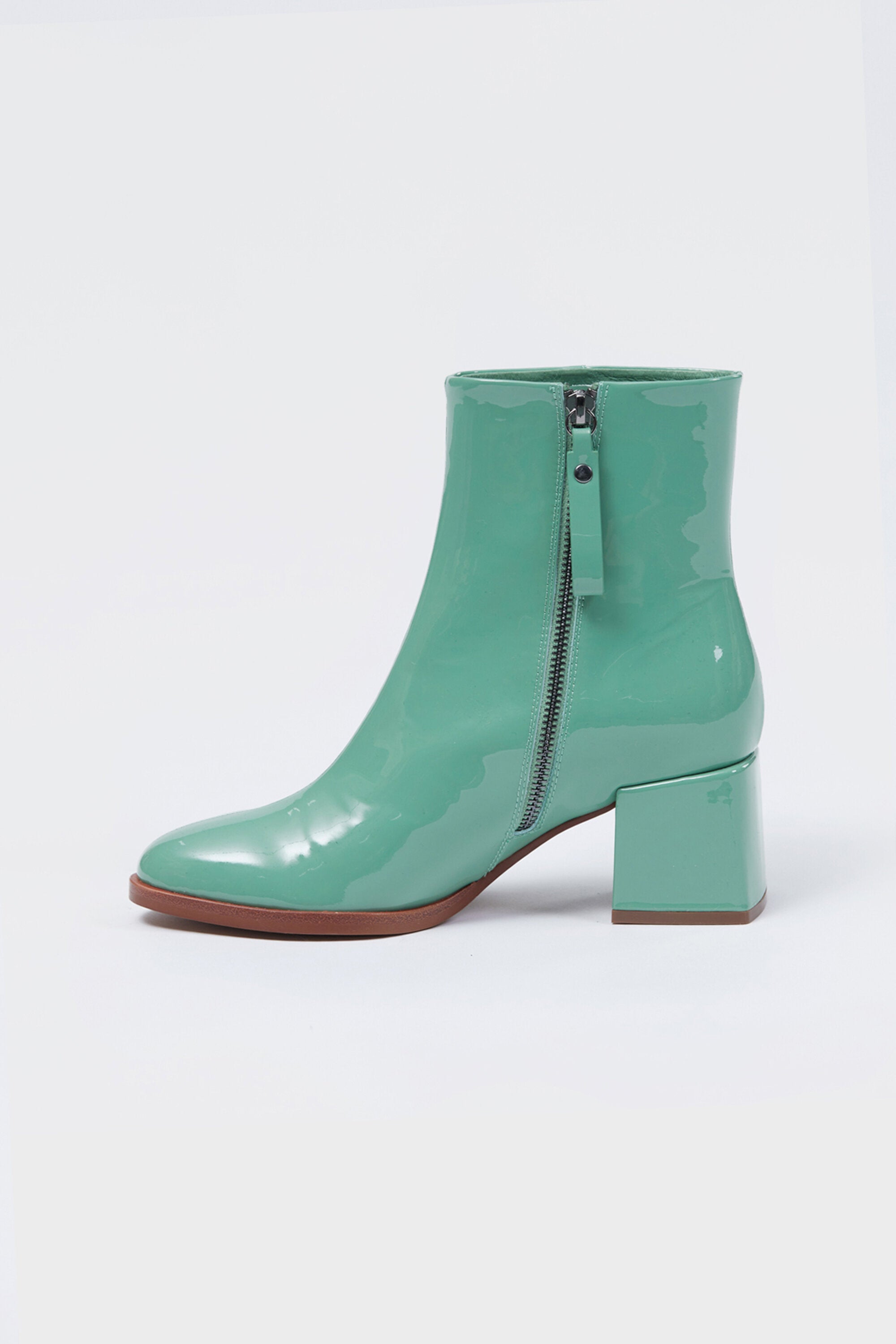 Ett Ankle Boot Green Patent