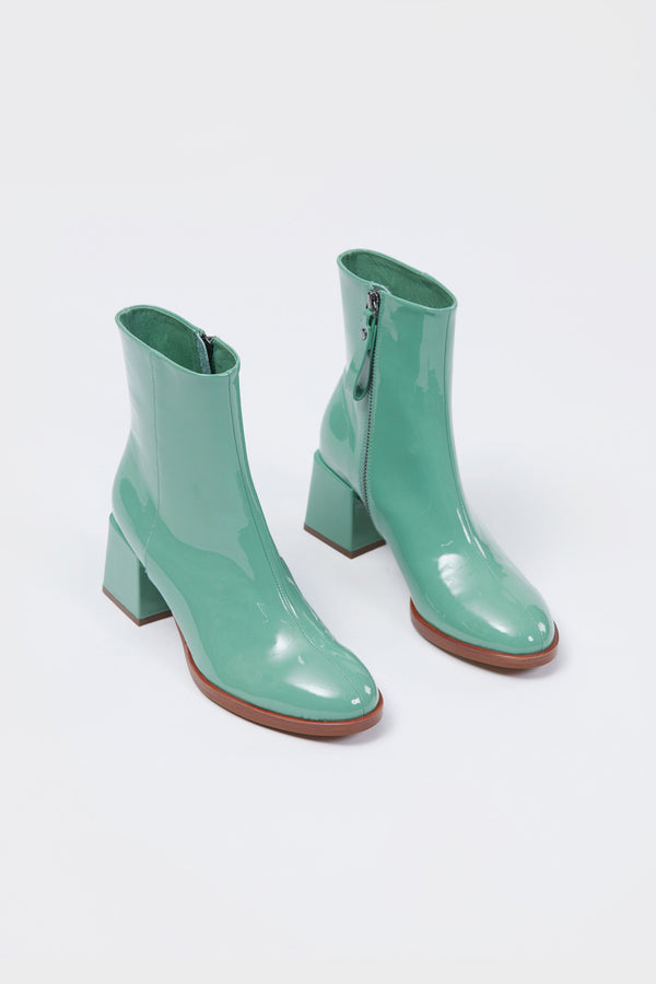 Ett Ankle Boot Green Patent