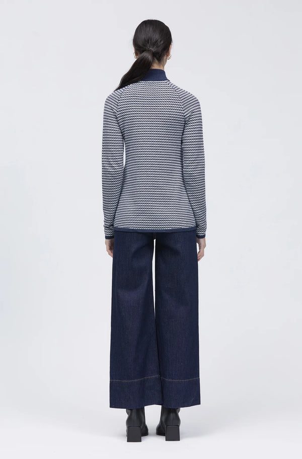 Lagom Top Navy/white