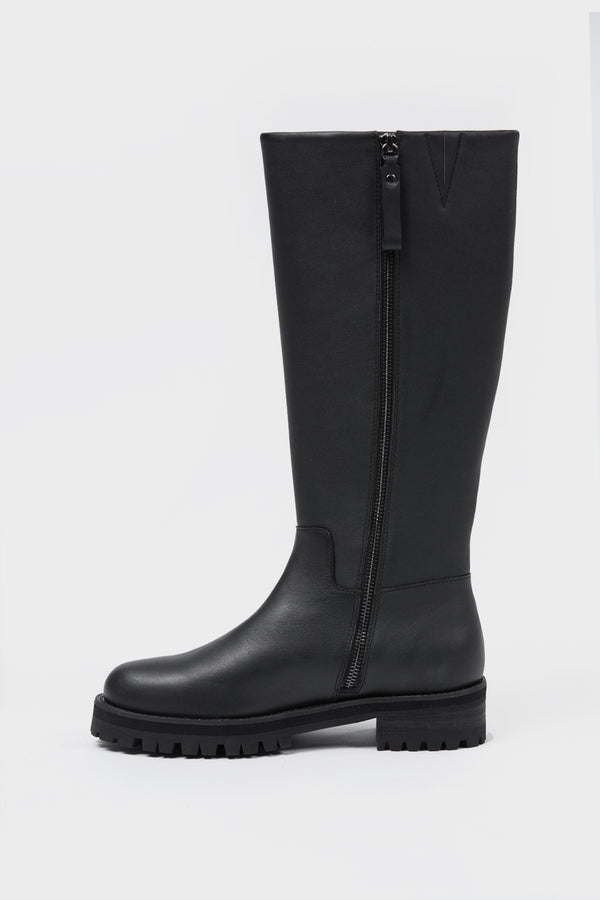 Tre Knee High Boot Black