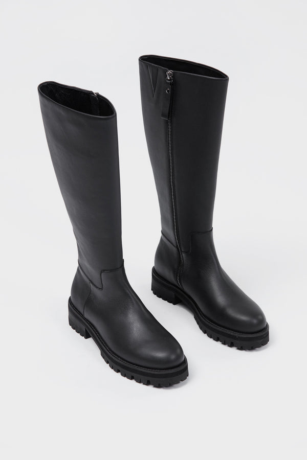 Tre Knee High Boot Black