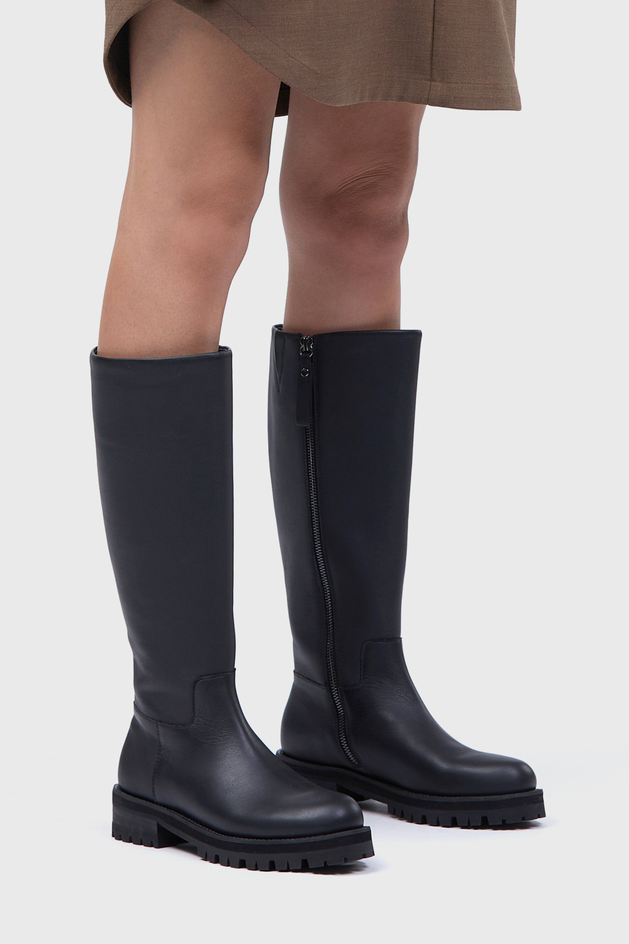 Tre Knee High Boot Black